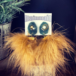 一点物マラボーファーのピアス♡イヤリング