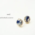 刺繍＆ビーズ刺繍のピアス №028