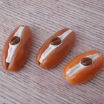 コッペパン（コーヒー豆とクリーム）のミニチュア