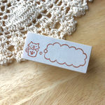 マグカップねこさんの吹き出しはんこ