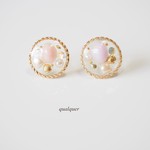 パステル シェルビジューピアス