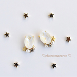 ☆星が輝くWhite Christmas☆ピアスorイヤリング☆