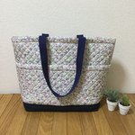 淡い小花  ポケットいっぱい  マザーズバッグ 