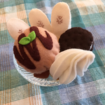 フェルト   デザート アイスクリーム