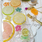 再販14 『受注制作』Fresh!シトラス スライス スマホカバー/iPhone5/5s/6/6Plus（W）『おまけ付き』