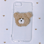くま❤︎iPhoneケース❤︎ふわふわ❤︎もこもこ  iPhoneX,8,7,8plus,7plus対応(その他でも機種ご相談ください。)