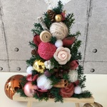 【再再再再販】★新作2018ver.★クリスマス　スタンド型　あったかcuteなXmasツリー❤ピンクver.