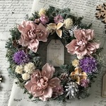  * Christmas Rose wreath *クリスマスリース ギフト