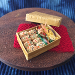 ミニチュアフード 竹かご五目おこわ弁当