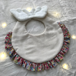 天使の羽スタイ☆小花柄ミックス(お名前刺繍代込み)