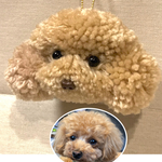 《オーダー品》トイプードル クリーム ストラップ/キーホルダー