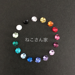 小さな一粒スワロフスキーピアス １ペア