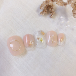 押し花×ワイヤーネイル