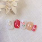 一輪花ネイル