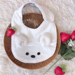 白くまくんのお耳付きスタイ