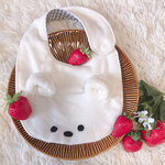 白くまくんのお耳付きスタイ