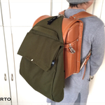 新色! SIOCO Portoシリーズ   国産11号帆布 《カーキカラー》 プレミアム ランドセルバッグパック【体操服袋】入学祝い   入学  アースカラー  