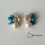 turquoise×コットンパール　