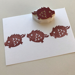 イノシシ 消しゴムはんこ