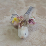 うさぎの花冠…  水玉リボンの秋色花冠