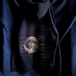 手描き  惑星図鑑パーカー 月　   men's