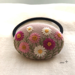 kosmos 刺繍ヘアゴム5.5 ブローチへ変更可能