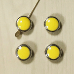 ●10㎜● VINTAGE SILVER YELLOW SPACER BEADS