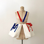 【SALE 残り1つ】キャンバストート レッドxシルバー