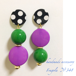 No.341✳︎ドットのレトロなアシメピアス＊イヤリング変更無料