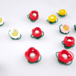 豆椿（水引）　イヤリング／ピアス