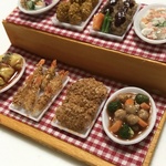 hand made ミニチュア ドールハウス 洋風お惣菜屋さん