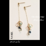 New!!!◆colorful drop glass pierce◆　2018a/w限定商品~ジュエリー仕様~