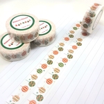 <10月SALE>クリスマスの玉 マスキングテープ