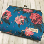 ＊SALE＊リバティ【Decadent Blooms】がま口ポーチ LL