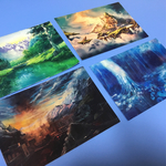 【送料無料】ミニ絵画ポストカード半切りサイズセット