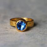 SALE＊天然フローライト　指輪＊9号　GP