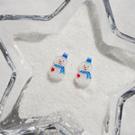 【期間限定価格】雪だるま ピアス/イヤリング