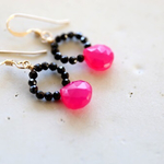 14KGF　shockingpink＆black　pierce [kgf0587]