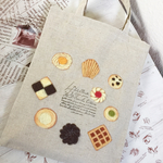 Cafe-sweets☆羊毛刺繍トート〜クッキー🍪（焼き菓子）
