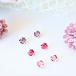 princess mini heart ♡ ピアス/樹脂ノンホールピアス(イヤリング）