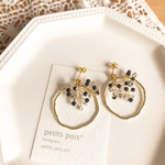 つぶつぶの黒＊ピアス／イヤリング