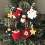 ほっこり毛糸のクリスマスオーナメント☆クリスマスガーランド