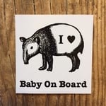 Baby On Board マグネットステッカー〈バク〉