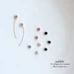 elegant▷ swarovski×curvestickピアス/ノンホールイヤリング＊受注製作＊E10