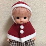 メルちゃんサイズのサンタポンチョ