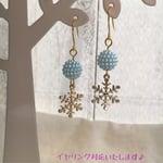 冬ピアス スノー