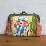 新柄ロラライハリスの通帳がま口ポーチ
