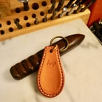 [受注生産] 手縫いの革の靴べら