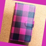 タータンチェック ブロックチェック バッファローチェック 紅 ピンク