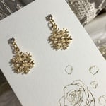 ⛄❄K16GPシンプルsnow夜空⛄❄キャッチャー付きピアス